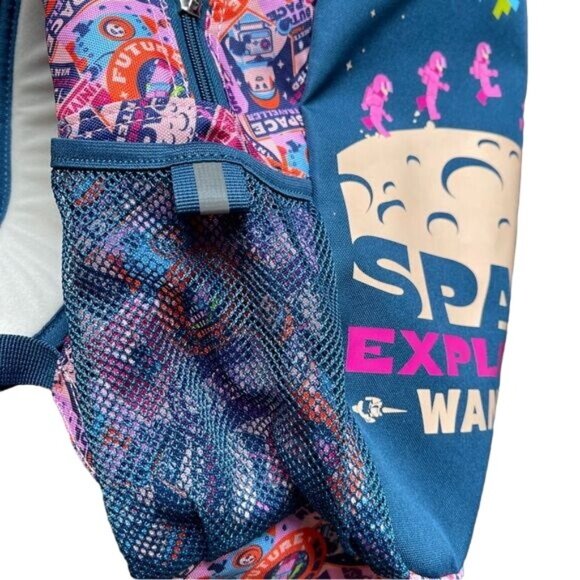 Gift Space Explorers Backpack Minifig Design Classic Zip Pocket Back School New - Picture 8 of 13